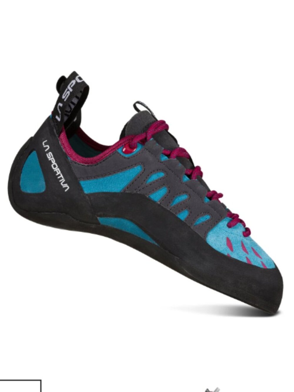 La Sportiva Tarantulace Climbing Shoe Topaz/Red Plum Women's US 6 EU 38